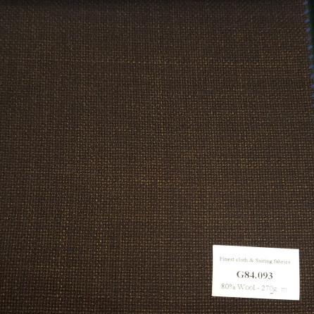 G84.093 Kevinlli V7 - Vải Suit 80% Wool - Nâu Linen